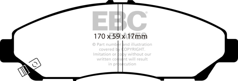 EBC 07-13 Acura MDX 3.7 Ultimax2 Front Brake Pads - Black Ops Auto Works