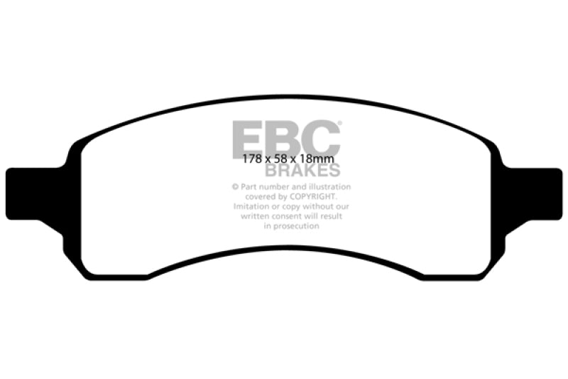 EBC 07+ Buick Enclave 3.6 Greenstuff Front Brake Pads - Black Ops Auto Works