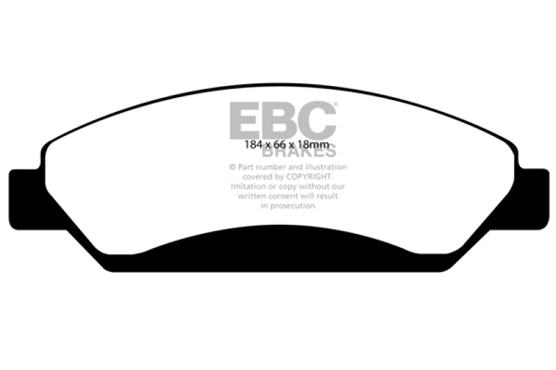 EBC 07 Cadillac Escalade 6.2 2WD Greenstuff Front Brake Pads - Black Ops Auto Works