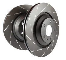Load image into Gallery viewer, EBC 07 Cadillac Escalade 6.2 2WD USR Slotted Rear Rotors - Black Ops Auto Works