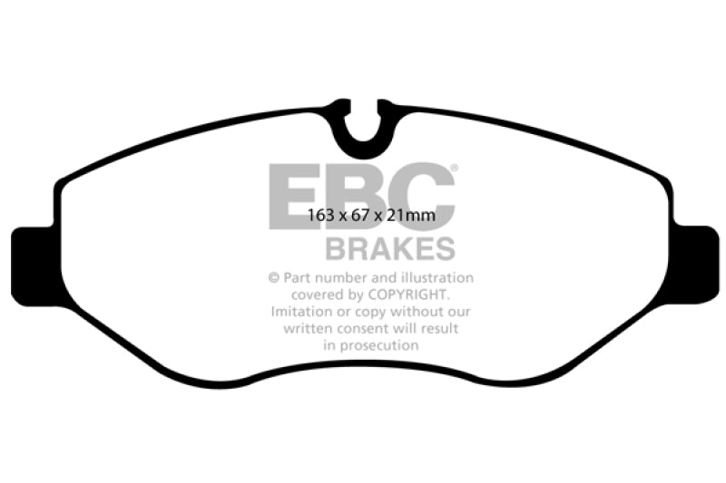 EBC 07+ Dodge Sprinter 2500 Greenstuff Front Brake Pads - Black Ops Auto Works
