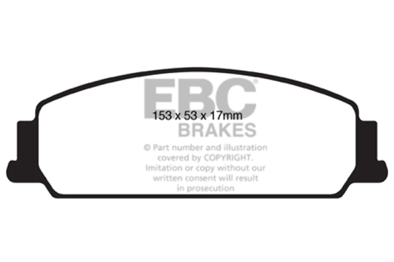 EBC 08-10 Pontiac G8 3.6 Redstuff Front Brake Pads - Black Ops Auto Works