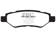 Load image into Gallery viewer, EBC 08-13 Cadillac CTS 3.0 Redstuff Rear Brake Pads - Black Ops Auto Works