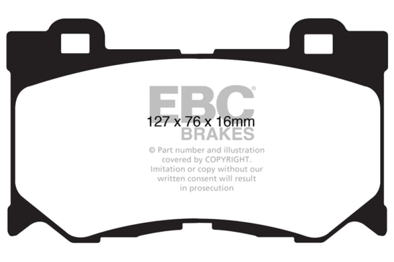 EBC 08-13 Infiniti FX50 5.0 Redstuff Front Brake Pads - Black Ops Auto Works