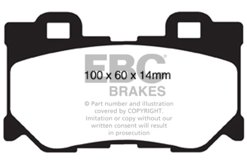 EBC 08-13 Infiniti FX50 5.0 Redstuff Rear Brake Pads - Black Ops Auto Works
