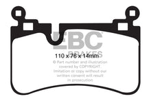 Load image into Gallery viewer, EBC 08-13 Mercedes-Benz C63 AMG (W204) 6.2 Redstuff Rear Brake Pads - Black Ops Auto Works