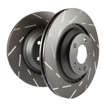 Load image into Gallery viewer, EBC 08-16 Mitsubishi Lancer Evo 10 2.0 Turbo (1 piece rotor) USR Slotted Rear Rotors - Black Ops Auto Works