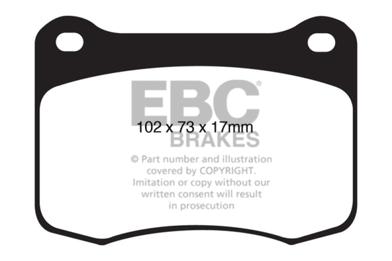 EBC 08+ Lexus IS-F 5.0 Yellowstuff Rear Brake Pads - Black Ops Auto Works
