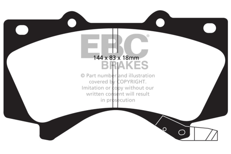 EBC 08+ Lexus LX570 5.7 Ultimax2 Front Brake Pads - Black Ops Auto Works