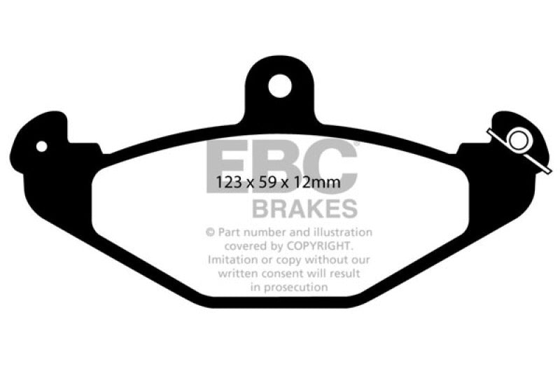 EBC 08+ Lotus 2-Eleven 1.8 Supercharged Yellowstuff Rear Brake Pads - Black Ops Auto Works