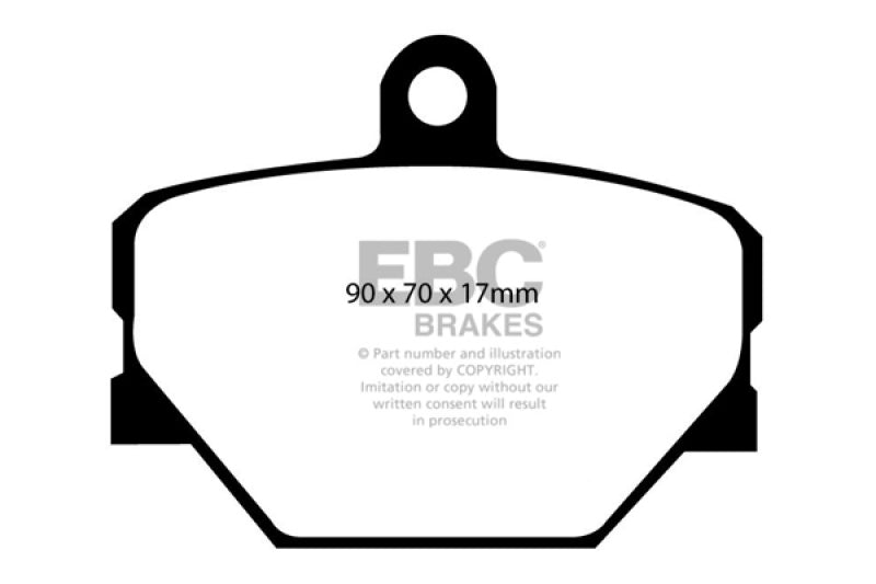 EBC 08+ Smart Fortwo 1.0 Greenstuff Front Brake Pads - Black Ops Auto Works
