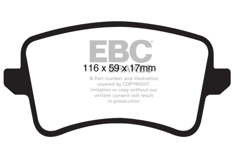 EBC 09-11 Audi A4 2.0 Turbo Ultimax2 Rear Brake Pads - Black Ops Auto Works