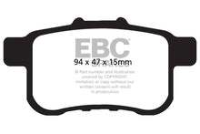 Load image into Gallery viewer, EBC 09-14 Acura TSX 2.4 Ultimax2 Rear Brake Pads - Black Ops Auto Works