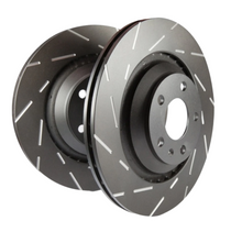 Load image into Gallery viewer, EBC 09+ Hyundai Genesis Coupe 2.0 Turbo (Brembo) USR Slotted Front Rotors - Black Ops Auto Works