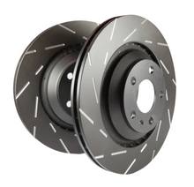 Load image into Gallery viewer, EBC 09+ Hyundai Genesis Coupe 2.0 Turbo USR Slotted Front Rotors - Black Ops Auto Works