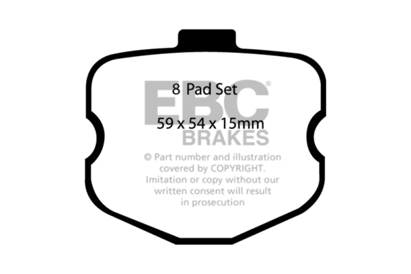 EBC 10-13 Chevrolet Corvette (C6) 6.2 Grand Sport Yellowstuff Rear Brake Pads - Black Ops Auto Works