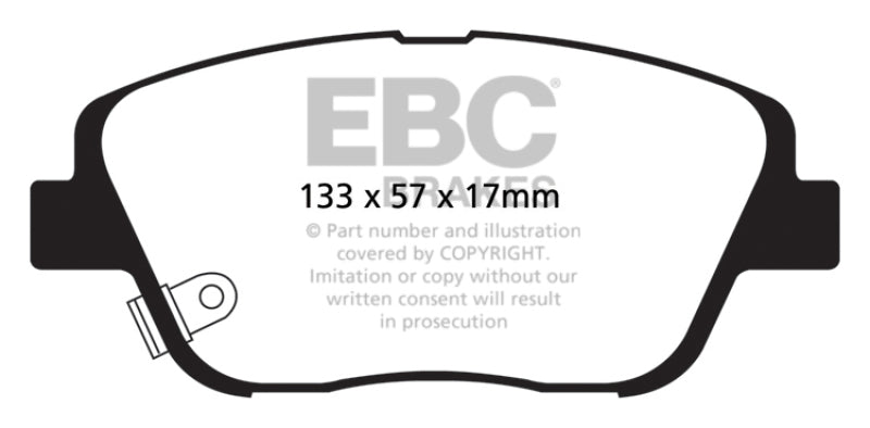EBC 10-14 Hyundai Sonata 2.0 Turbo Greenstuff Front Brake Pads - Black Ops Auto Works