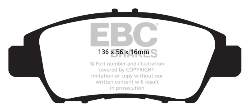 EBC 10-15 Honda CR-Z 1.5LL Hybrid Redstuff Front Brake Pads - Black Ops Auto Works