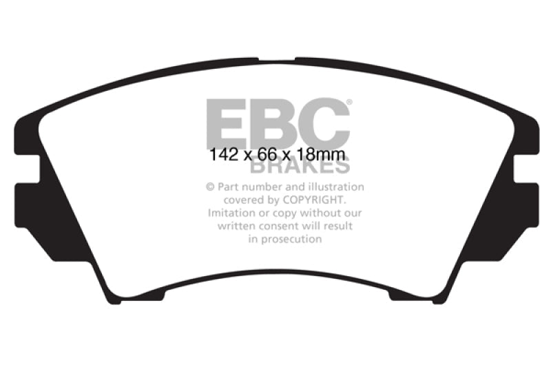 EBC 10+ Buick Allure (Canada) 3.0 Redstuff Front Brake Pads - Black Ops Auto Works