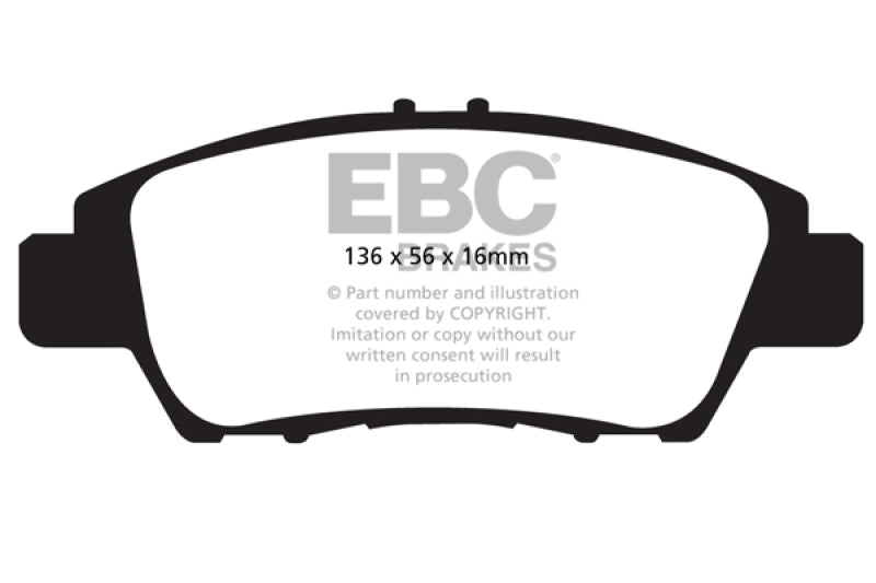 EBC 10+ Honda CR-Z 1.5 Hybrid Greenstuff Front Brake Pads - Black Ops Auto Works