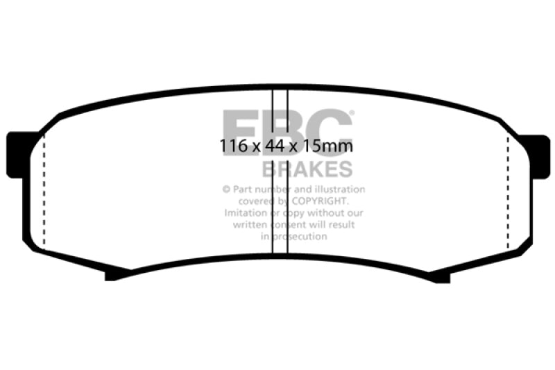 EBC 10+ Lexus GX460 4.6 Ultimax2 Rear Brake Pads - Black Ops Auto Works