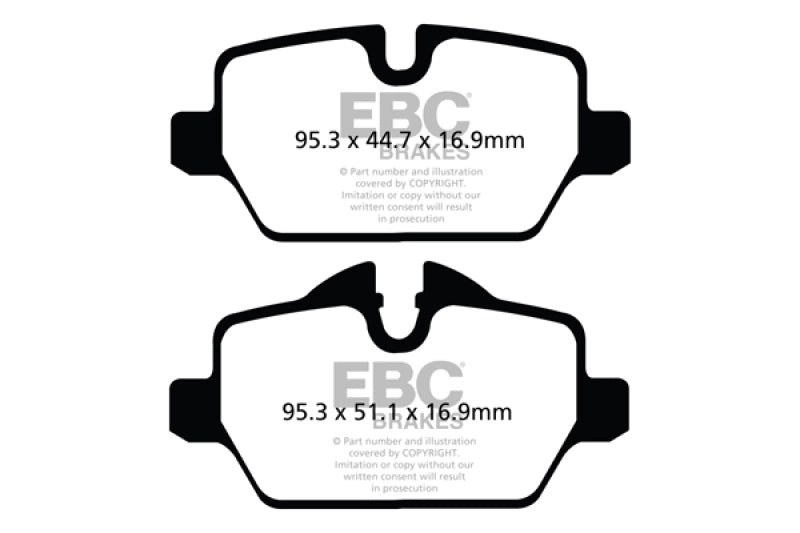 EBC 10+ Mini Countryman 1.6 Cooper Redstuff Rear Brake Pads - Black Ops Auto Works