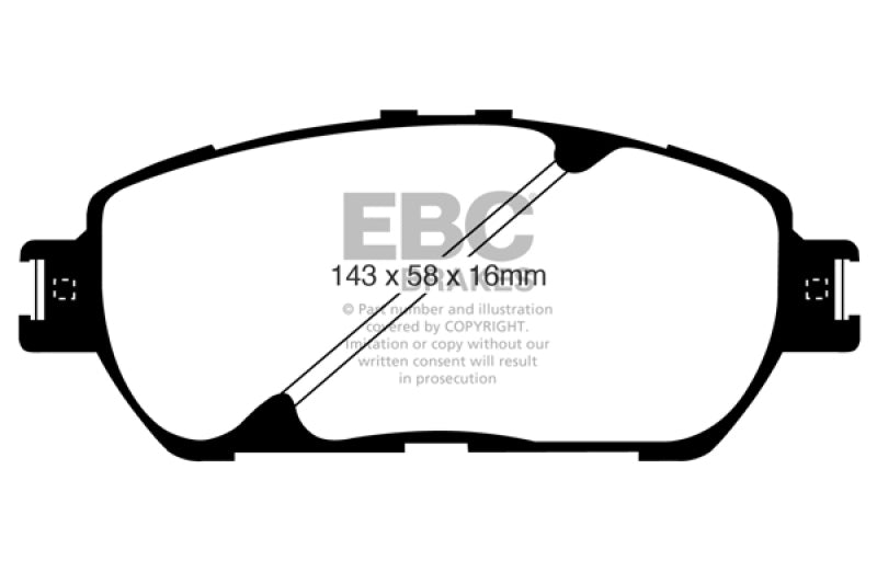 EBC 10 Toyota Sienna 2.7 Greenstuff Front Brake Pads - Black Ops Auto Works