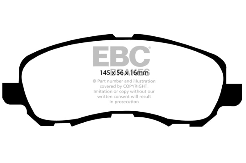 EBC 11-14 Chrysler 200 2.4 Greenstuff Front Brake Pads - Black Ops Auto Works