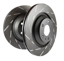 Load image into Gallery viewer, EBC 11-15 Audi Q7 3.0 Supercharged USR Slotted Front Rotors-Brake Rotors - Slotted-EBC-840655001812-