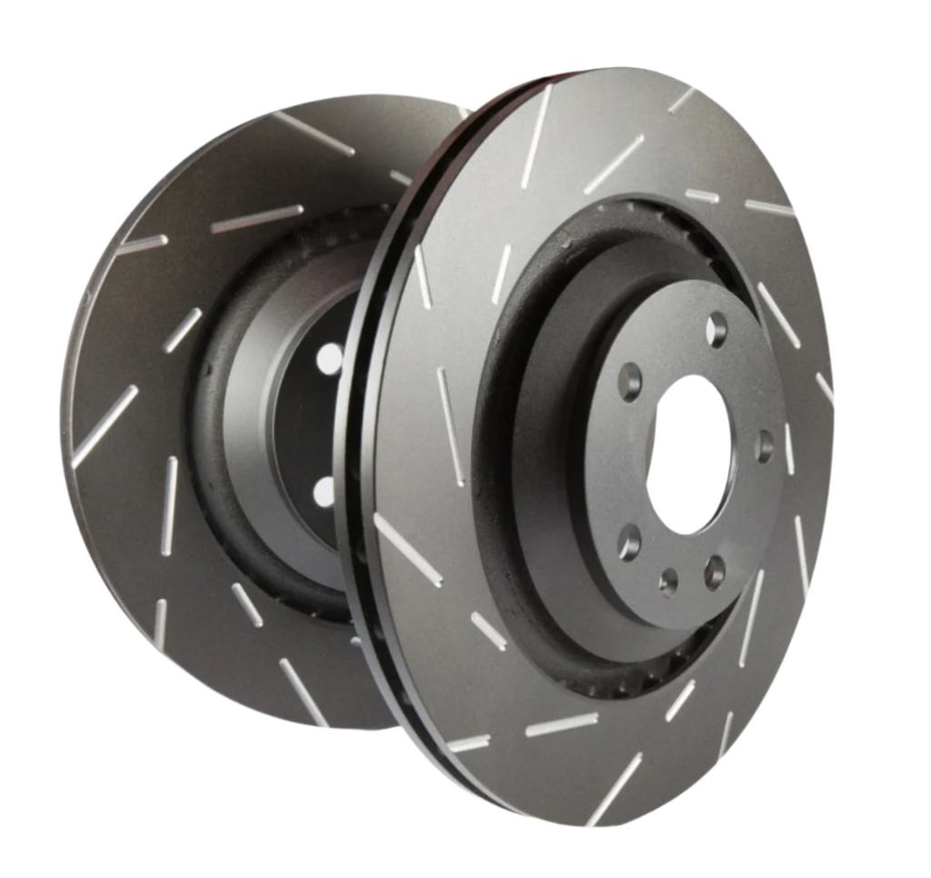 EBC 11-15 Audi Q7 3.0 Supercharged USR Slotted Rear Rotors-Brake Rotors - Slotted-EBC-840655001829-