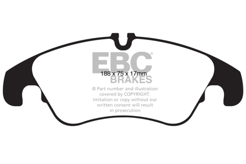 EBC 11 Audi A6 2.0 Turbo Redstuff Front Brake Pads - Black Ops Auto Works