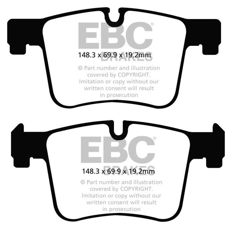 EBC 11+ BMW X3 2.0 Turbo (F25) Redstuff Front Brake Pads - Black Ops Auto Works