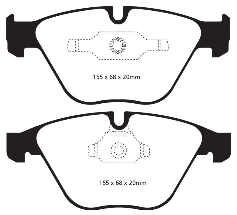 EBC 11+ BMW Z4 3.0 Twin Turbo iS (E89) Yellowstuff Front Brake Pads - Black Ops Auto Works