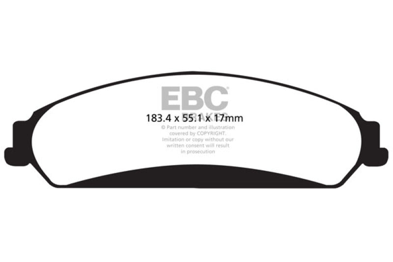 EBC 11+ Chrysler 300C 5.7 Redstuff Front Brake Pads - Black Ops Auto Works