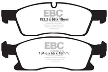 Load image into Gallery viewer, EBC 11+ Dodge Durango 3.6 Ultimax2 Front Brake Pads - Black Ops Auto Works