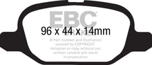 Load image into Gallery viewer, EBC 11+ Fiat 500 1.4 (ATE Calipers) Yellowstuff Rear Brake Pads - Black Ops Auto Works
