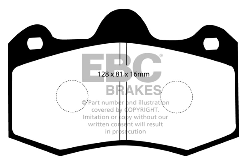 EBC 11+ Mclaren MP4-12C 3.8 Twin Turbo Bluestuff Rear Brake Pads - Black Ops Auto Works