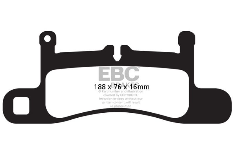 EBC 12-15 Porsche 911 (991) (Cast Iron Rotor only) 3.4 Carrera Redstuff Rear Brake Pads - Black Ops Auto Works