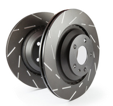Load image into Gallery viewer, EBC 12-16 Audi A4 2.0 Turbo USR Slotted Front Rotors-Brake Rotors - Slotted-EBC-847943068335-