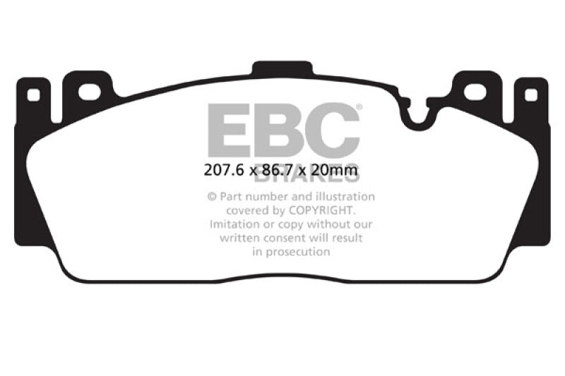 EBC 12-16 BMW M5 (F10) Bluestuff Front Brake Pads - Black Ops Auto Works