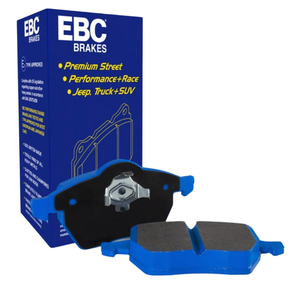 EBC 12-16 Porsche Boxster 2.7L (Cast Iron Rotors Only) Bluestuff Front Brake Pads - Black Ops Auto Works