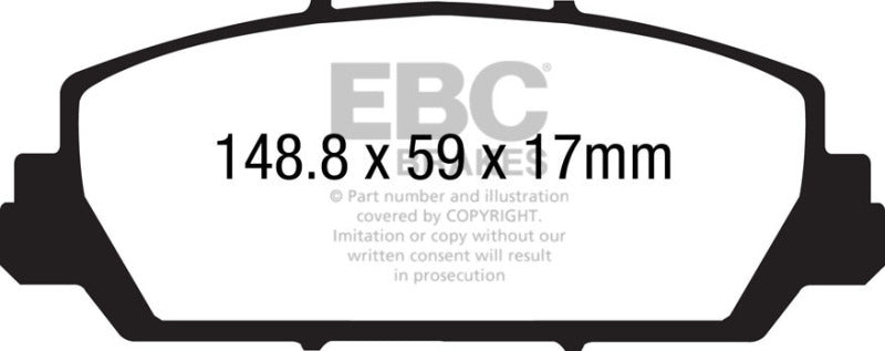 EBC 12+ Acura RDX 3.5 Ultimax2 Front Brake Pads - Black Ops Auto Works