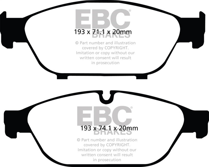 EBC 12+ Audi A6 Quattro 3.0 Supercharged Redstuff Front Brake Pads - Black Ops Auto Works