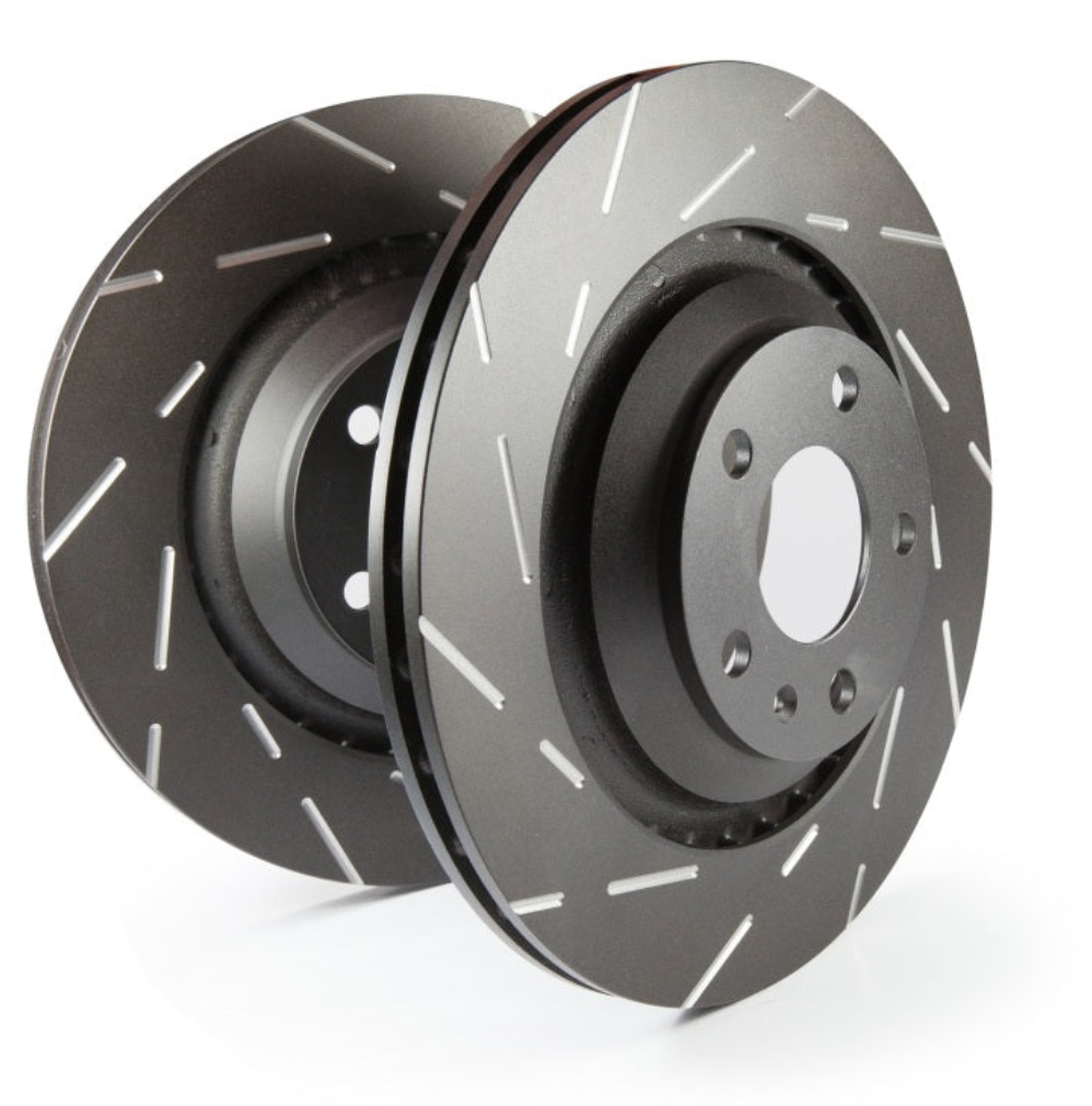 EBC 12+ Audi A6 Quattro 3.0 Supercharged USR Slotted Rear Rotors-Brake Rotors - Slotted-EBC-847943068366-