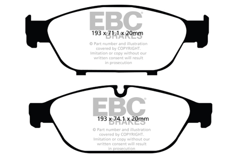 EBC 12+ Audi A6 Quattro 3.0 Supercharged Yellowstuff Front Brake Pads - Black Ops Auto Works