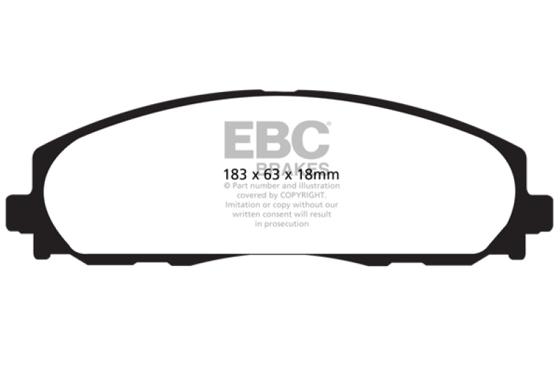 EBC 12+ Chrysler Town & Country 3.6 Greenstuff Front Brake Pads - Black Ops Auto Works