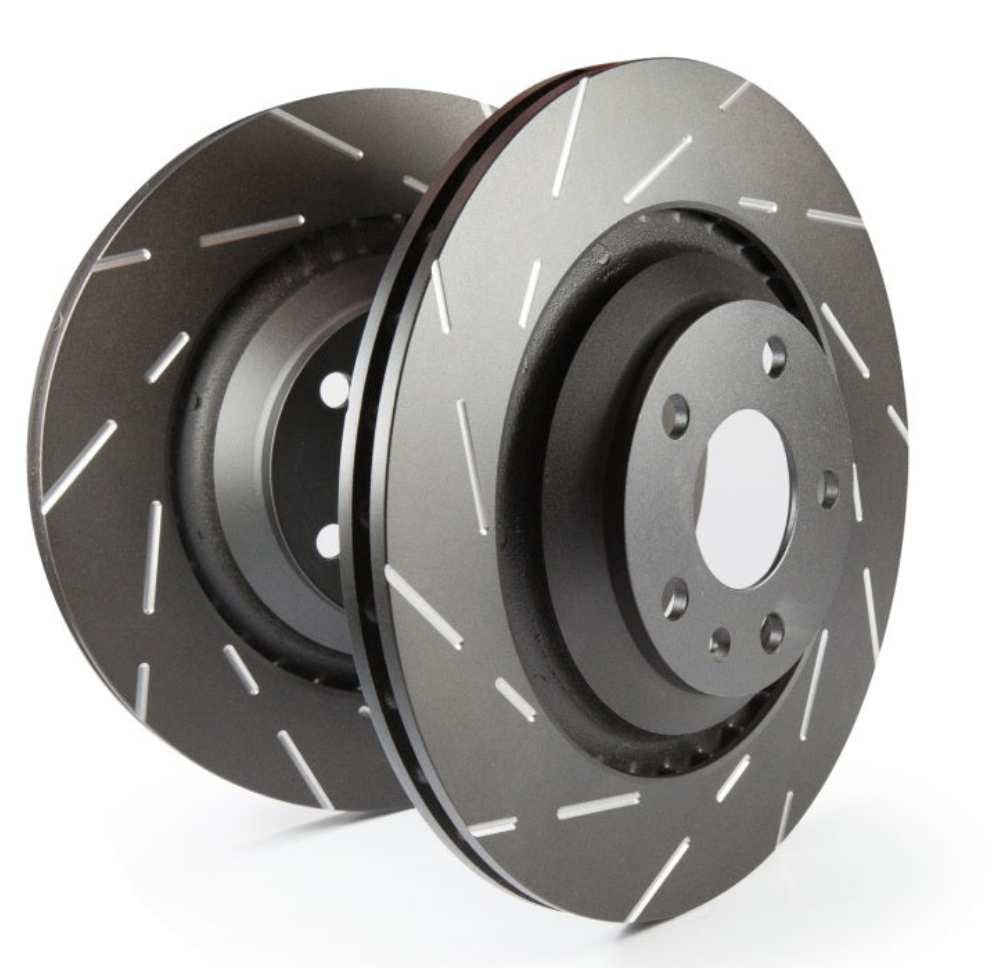 EBC 12+ Ford C-Max 2.0 Hybrid USR Slotted Front Rotors-Brake Rotors - Slotted-EBC-889668000221-