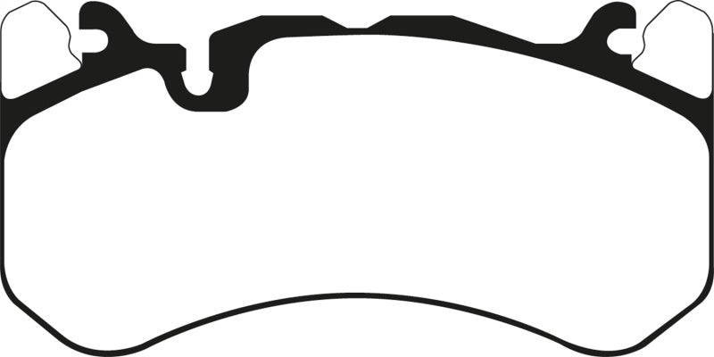 EBC 13-14 Audi RS7 4.0TT (w/Cast Iron Rotors & Trapezoid Weights) Yellowstuff Front Brake Pads - Black Ops Auto Works