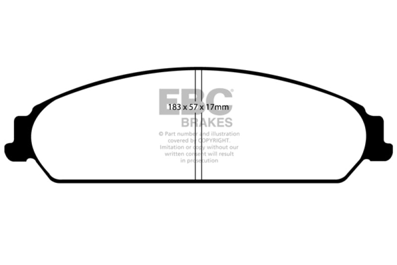 EBC 13-14 Chrysler 200 3.6 Redstuff Front Brake Pads - Black Ops Auto Works