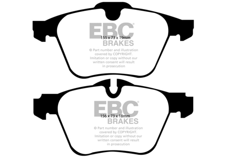 EBC 13-15 Jaguar XF 3.0 Supercharged Redstuff Front Brake Pads - Black Ops Auto Works